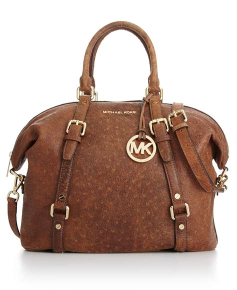 michael kors ostrich satchel|Women's Satchel Bags .